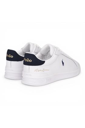 Sneaker uomo Polo in pelle colore bianco. POLO RALPH LAURENT | 809P10044-002